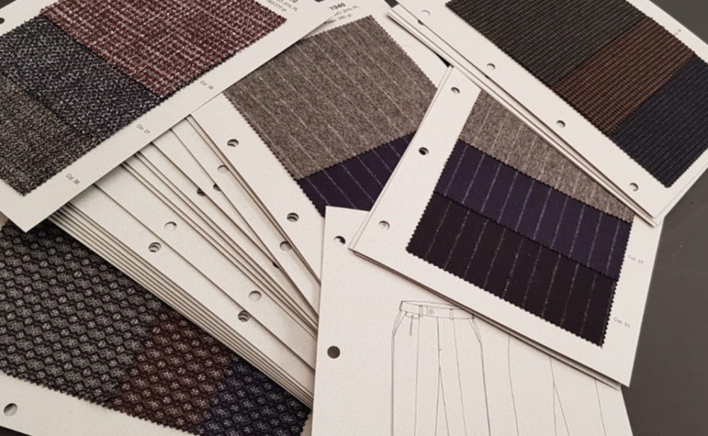 Fabric swatch cards catalogues