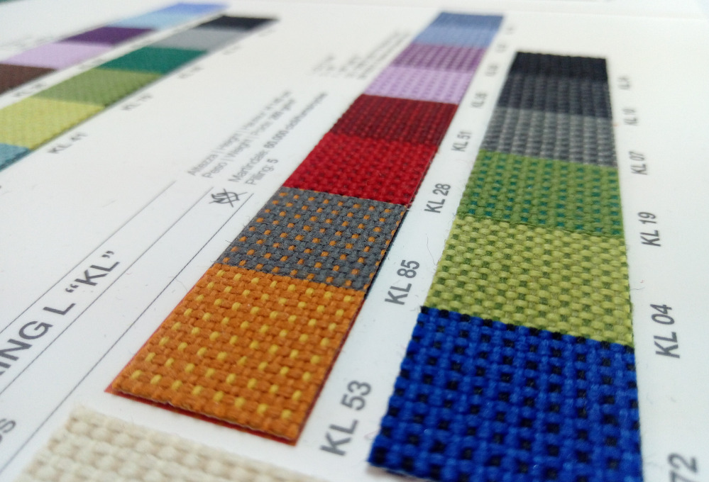 Fabric swatch cards catalogues