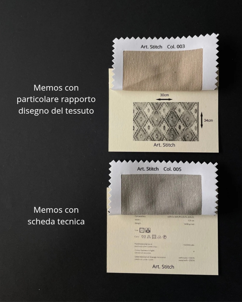 Samples of furnishing fabrics